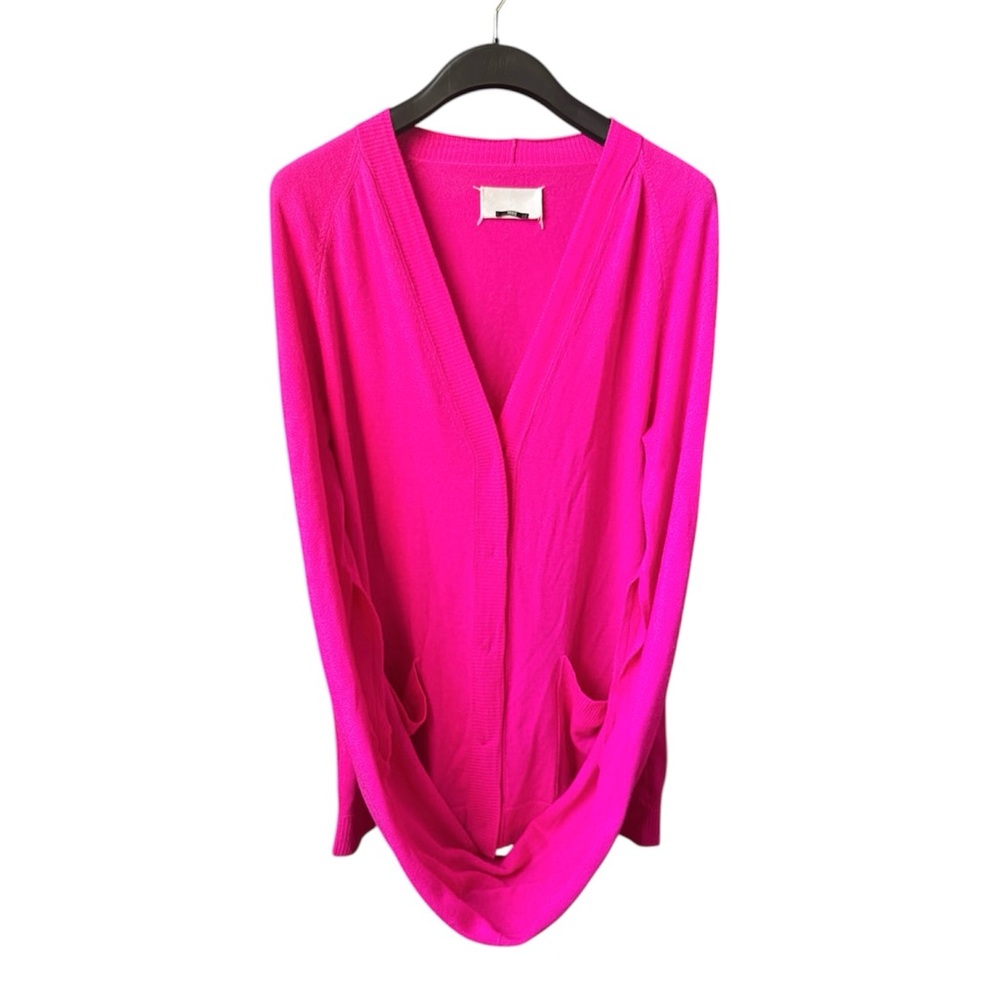 RARE Unisex Maison Martin Margiela MM6 Pink Fuchsia Jointed Sleeve Cardigan